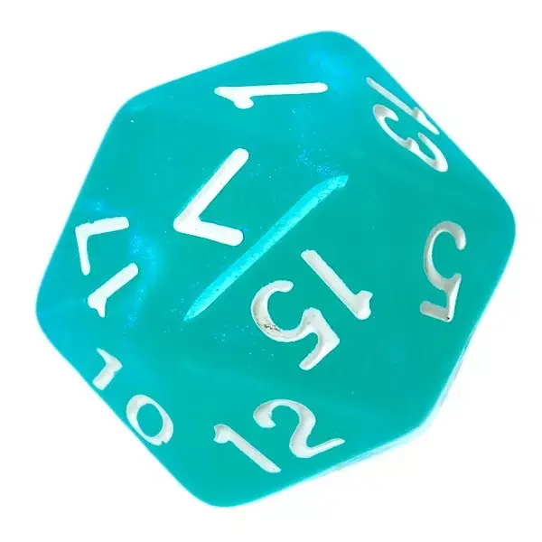 Rebel Komplet kości Kaminie księżycowe Turkus dice set Photo 7