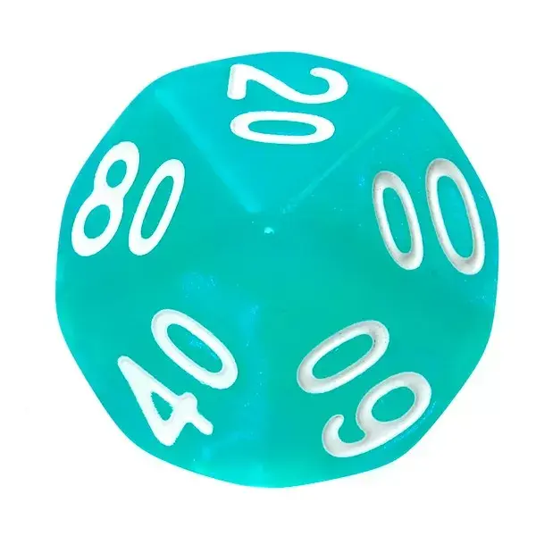 Rebel Komplet kości Kaminie księżycowe Turkus dice set Photo 8