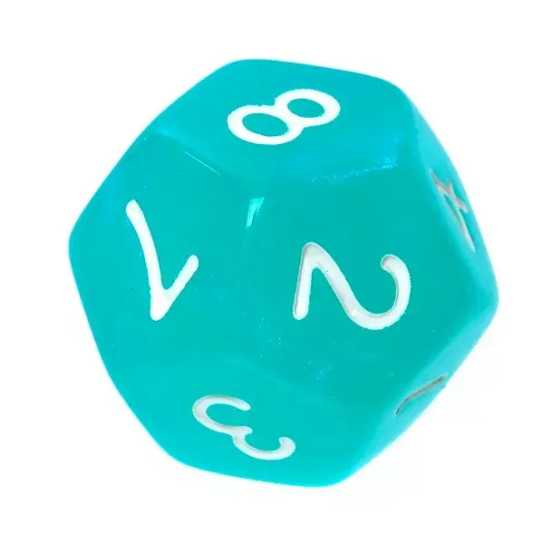 Rebel Komplet kości Kaminie księżycowe Turkus dice set Photo 9