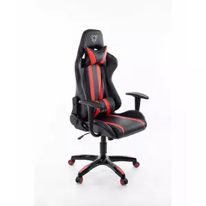 Spēļu krēsls Happygame Diablo 8058 melns/sarkans — ergonomisks dizains, regulējama augstuma