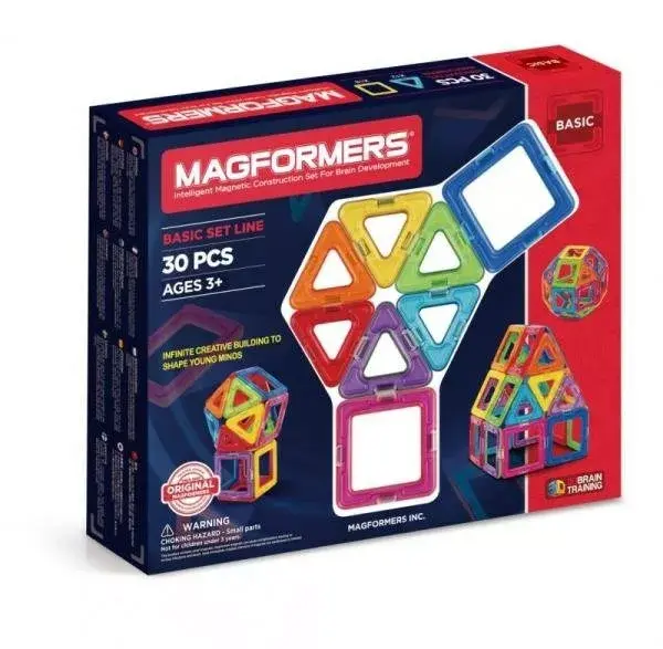 Magformers Magnetic Blocks Basic 30 шт. — MAGFORMERS Photo 1