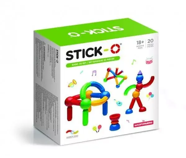 Magformers Stic-o basic 20 daļu magnētiskais komplekts Photo 2