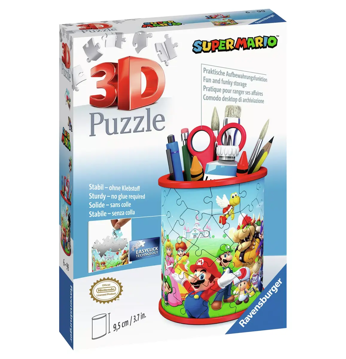 3D Puzle Ravensburger Super Mario Zīmuļu turētājs Photo 2