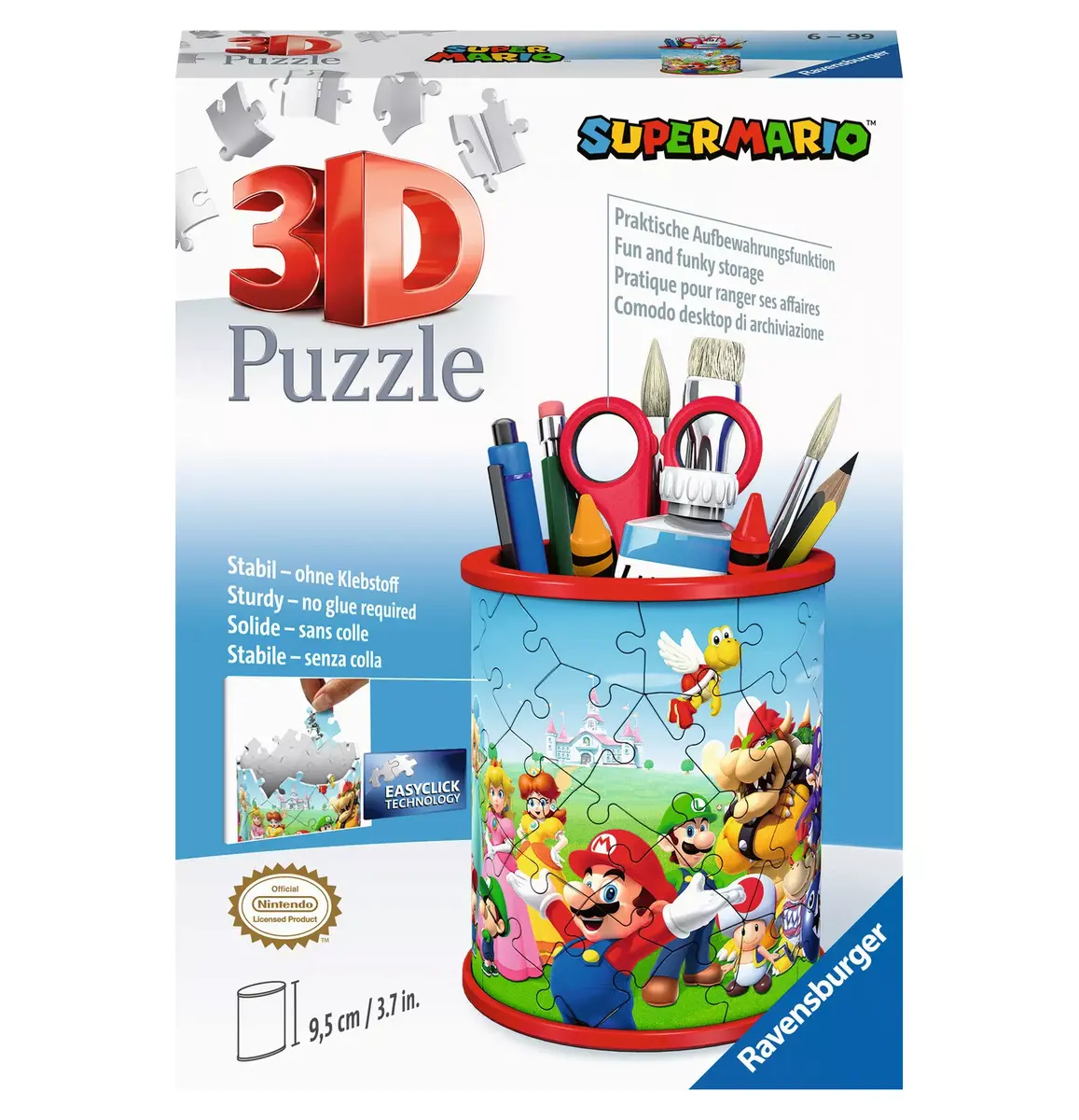 3D Puzle Ravensburger Super Mario Zīmuļu turētājs Photo 3
