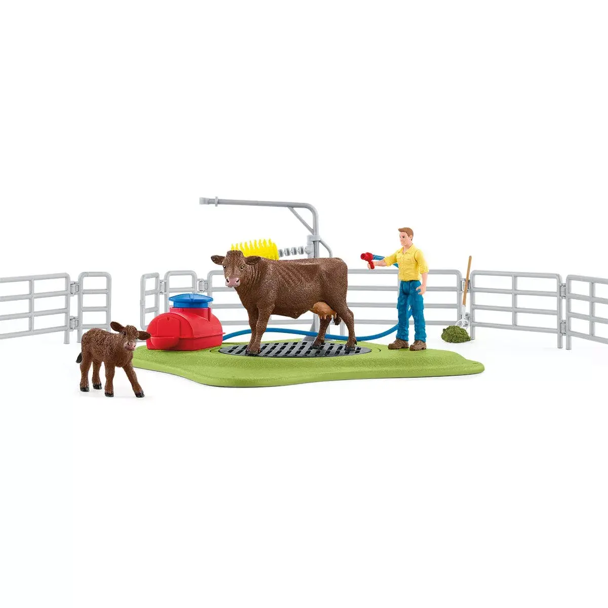Fermas Schleich FARM WORLD Priecīgā govs mazgāšana Photo 12