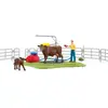 Fermas Schleich FARM WORLD Priecīgā govs mazgāšana Photo 12