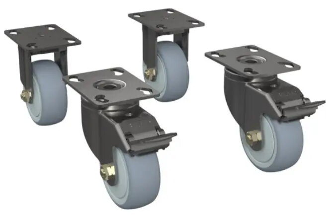Zebra CS-RAC-WHEEL riteņi pelēkā krāsā no