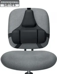 Mesh back support Fellowes Professional Series Ultimate Back Support — black fabric, 375×55×365 mm, 610 g