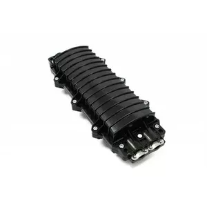 Horizontal optical cable splice closure electro base QH/FOH2-96F-2-TCOM — 96 fibers, horizontal mounting