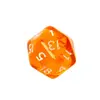 Rebel Mini Crystal Orange dice set Photo 7