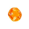 Rebel Mini Crystal Orange dice set Photo 8