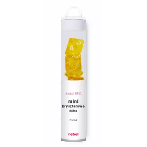 Set of Mini Crystal Dice Yellow — Rebel (mini crystal dice set)