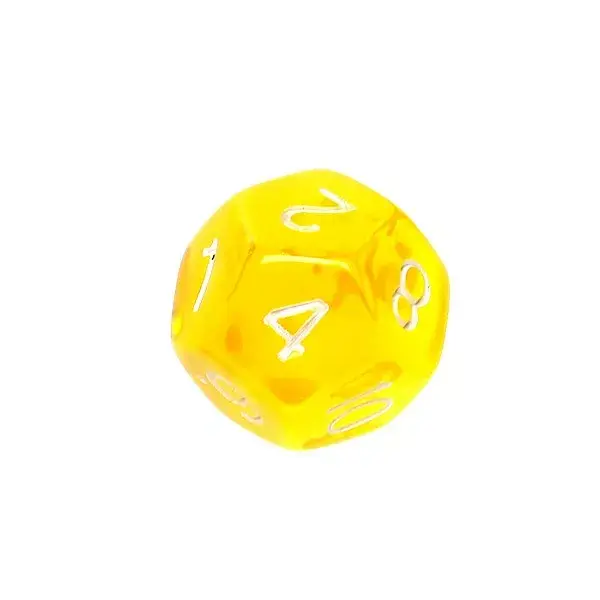 Mini Crystal Dice Set Yellow — Rebel Photo 3