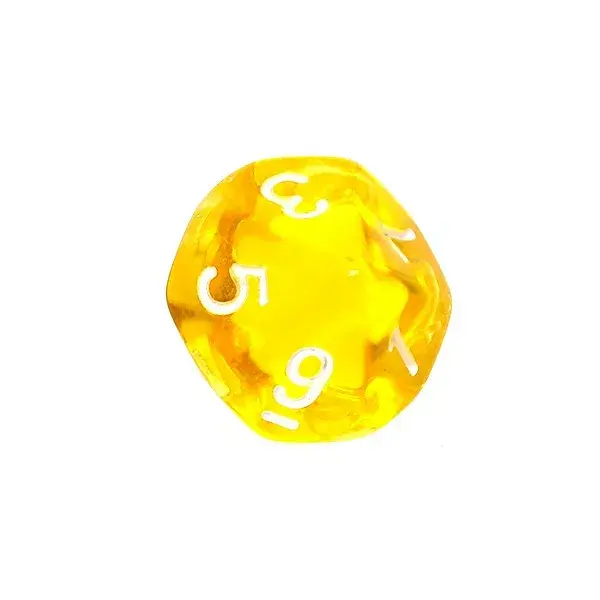 Mini Crystal Dice Set Yellow — Rebel Photo 4