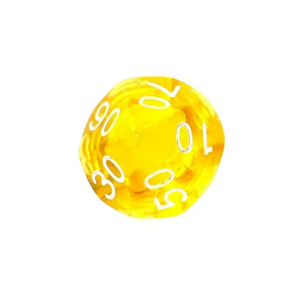 Mini Crystal Dice Set Yellow — Rebel Photo 6