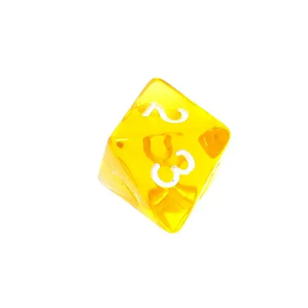 Mini Crystal Dice Set Yellow — Rebel Photo 7