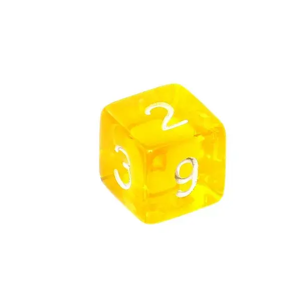 Mini Crystal Dice Set Yellow — Rebel Photo 8