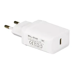 Зарядное устройство USB-C PD3.0 18W BLOW — сетевой адаптер USB-C, Power Delivery 3.0, 18 Вт