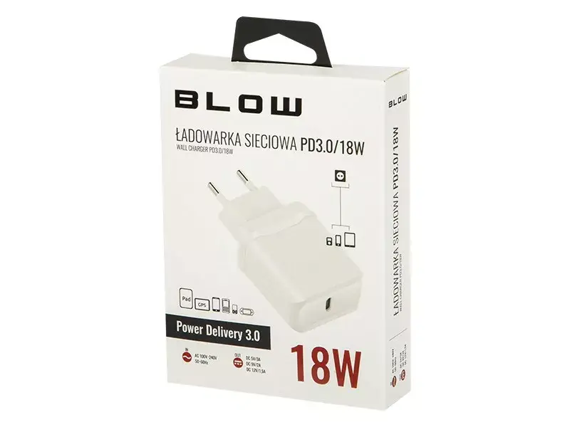Lādētājs USB-C PD3.0 18W BLOW Photo 2