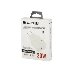 Зарядное устройство USB-C PD 20W BLOW — 20 Вт USB Power Delivery портативный адаптер питания