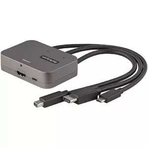 Адаптер StarTech.com 3-в-1 Multiport к HDMI 4K 60Hz USB-C HDMI Mini DisplayPort