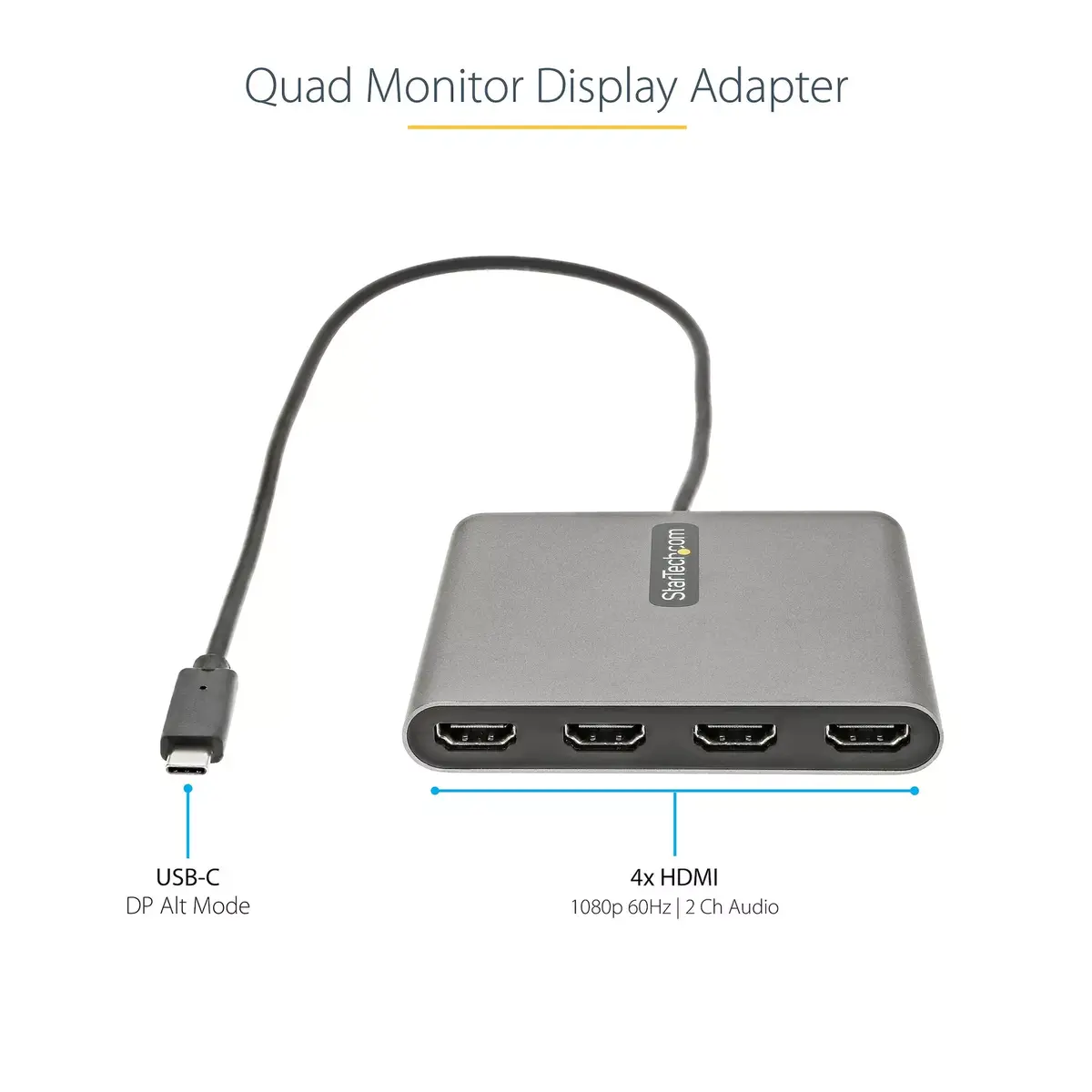 USB C uz 4 HDMI adapteris StarTech.com USBC2HD4 Photo 4