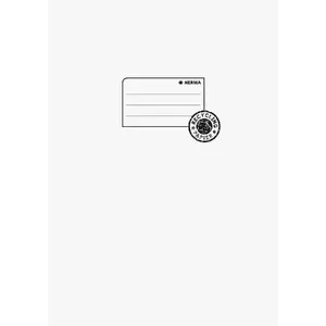 HERMA Exercise book cover paper A4 light grey 100% wastepaper