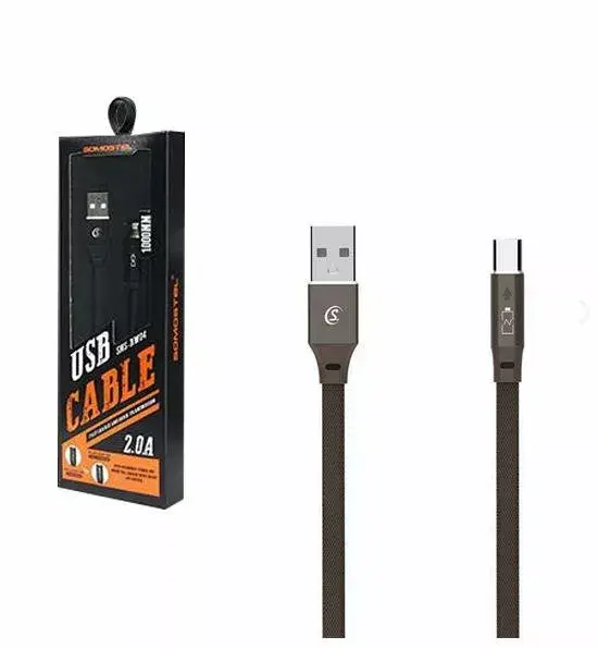 Кабель SOMOSTEL SMS-BW04 USB-A на USB-C 1 м Photo 3