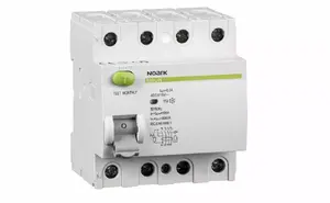 УЗО Noark Ex9L‑N 4P 63A 30mA (дифференциальный автомат, 4 полюса)