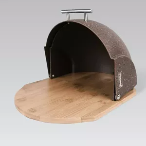 Maestro MR-1678-BR-BROWN Bamboo Bread Bin Brown
