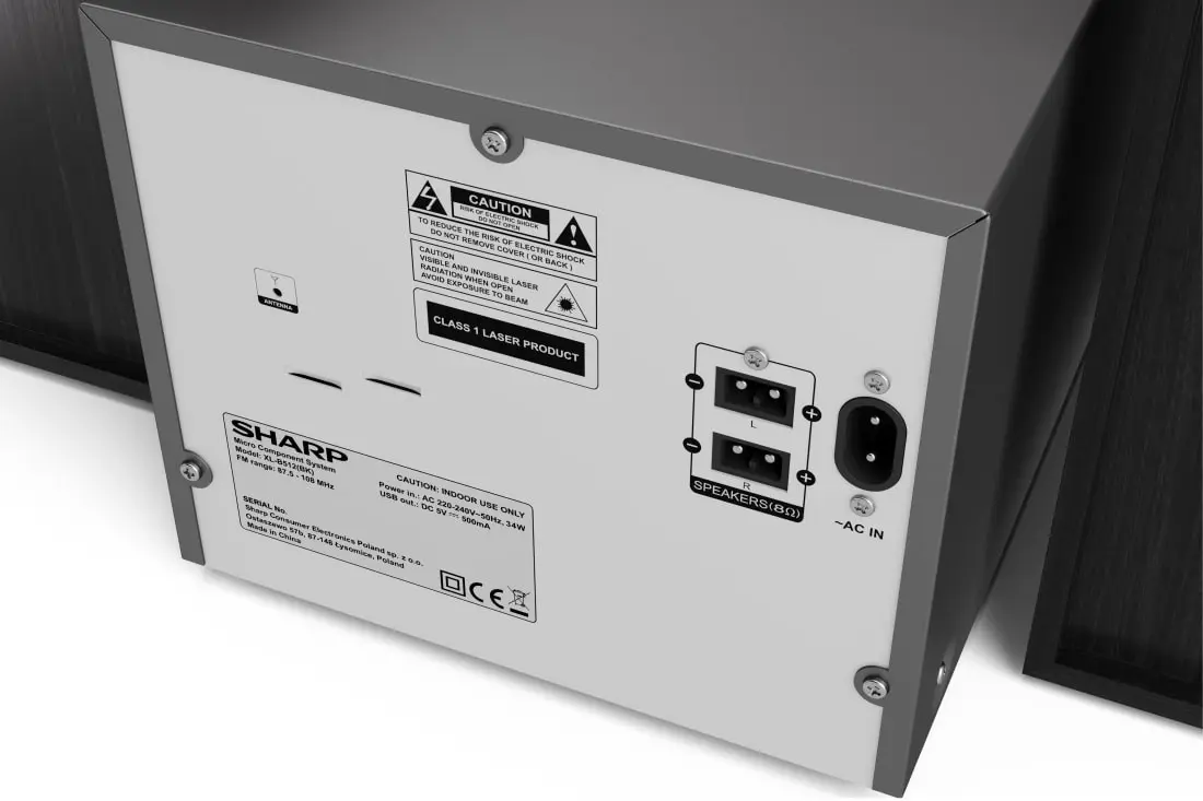 Sharp XL-B512(BK) home audio micro system Photo 10