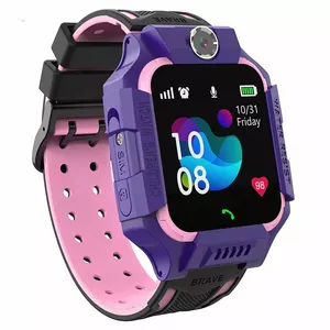 Bemi K2 Water Resist IP67 Sim GPS Tracking Kids Watch with Voice Call & Chat Camera Purple