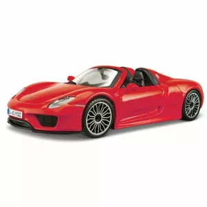 Die-cast model car Bburago Porsche 918 Carrera S 1:24 scale, red