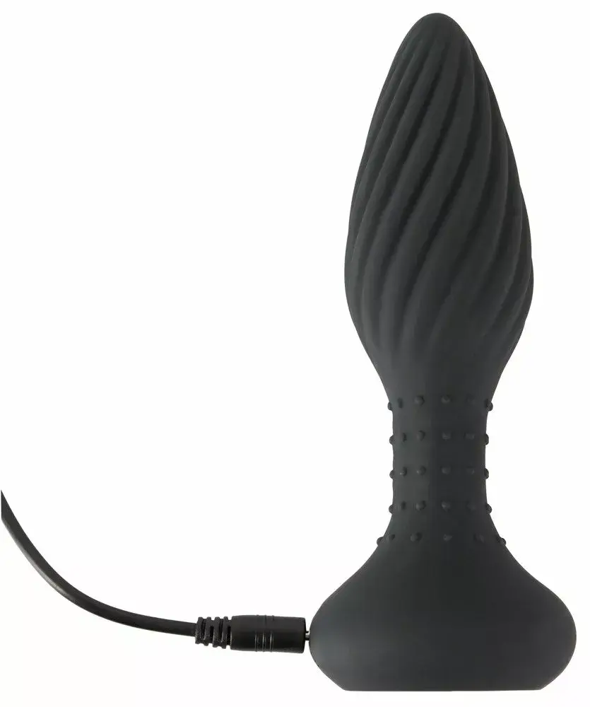 Анальная пробка ANOS Silicone Black 15.1 см Photo 7