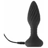 Анальная пробка ANOS Silicone Black 15.1 см Photo 7