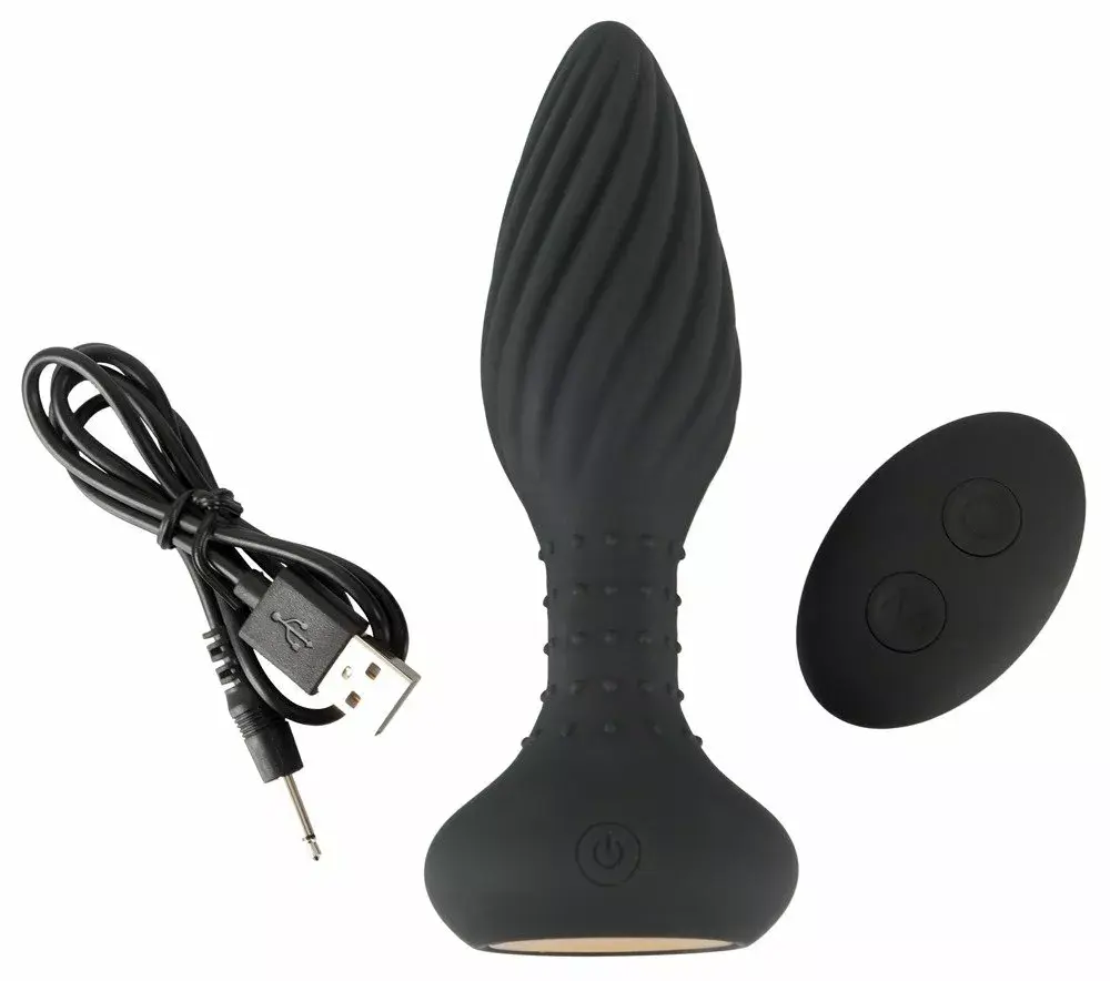 Анальная пробка ANOS Silicone Black 15.1 см Photo 8