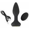Анальная пробка ANOS Silicone Black 15.1 см Photo 8