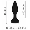 Анальная пробка ANOS Silicone Black 15.1 см Photo 9
