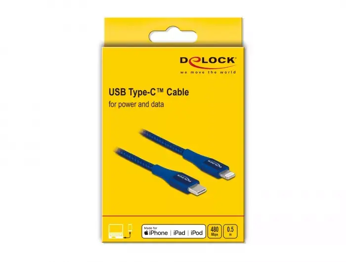 Data and charging cable DeLOCK USB Type-C to Lightning Photo 3