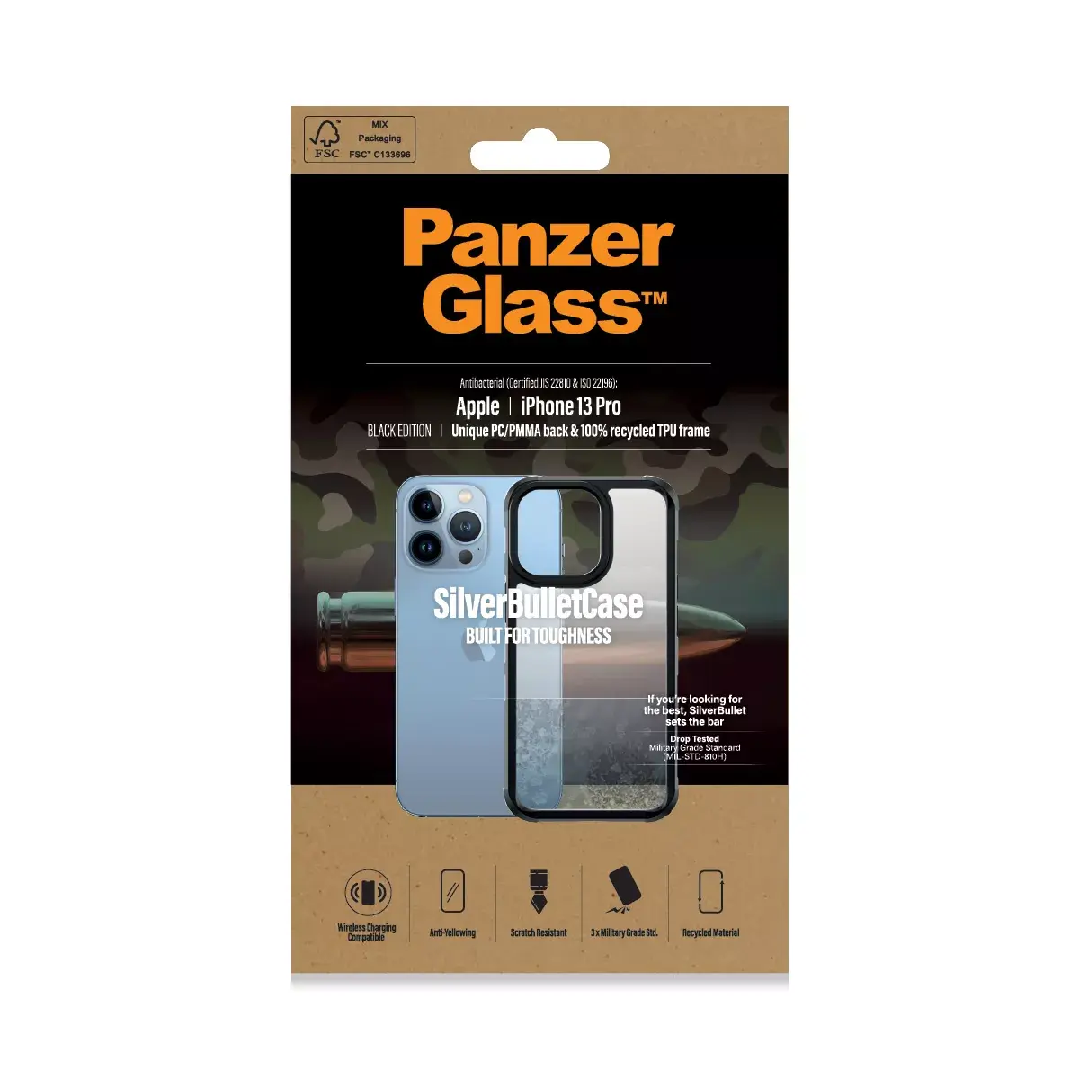 Чехол PanzerGlass SilverBullet ClearCase iPhone 13 Pro Photo 2