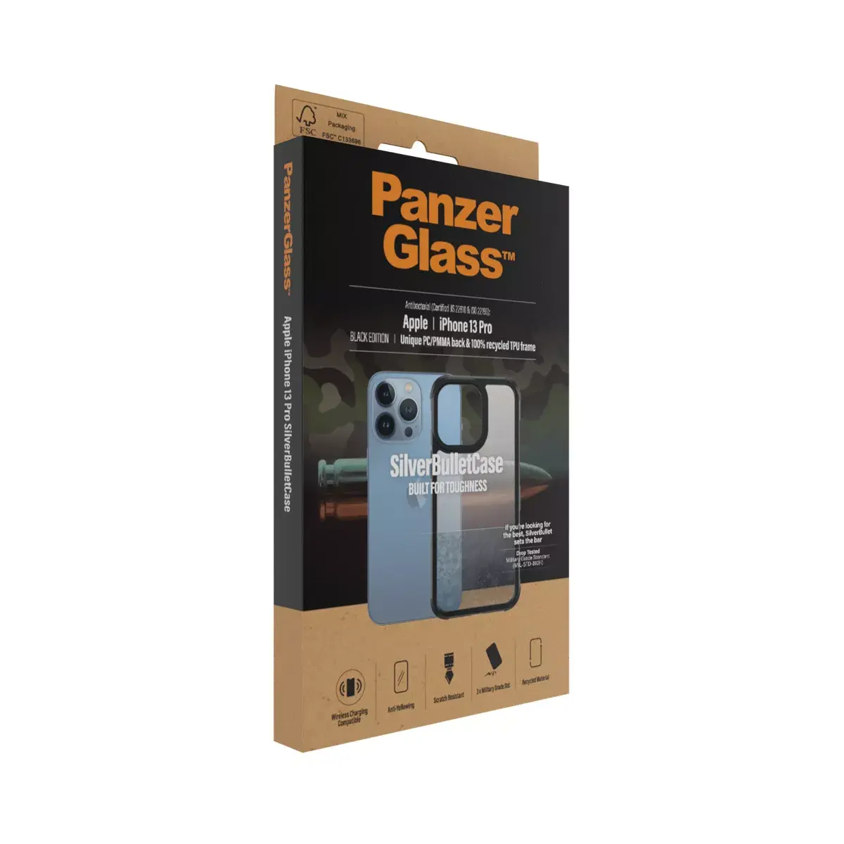 Чехол PanzerGlass SilverBullet ClearCase iPhone 13 Pro Photo 4