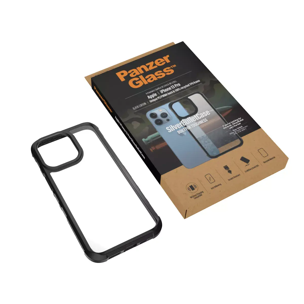 Чехол PanzerGlass SilverBullet ClearCase iPhone 13 Pro Photo 5