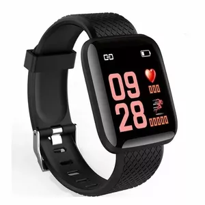 iWear M6 Smart & Fit Watch with Full Touch 1.3'' IPS Media control / HR / Blood pressure / Social Black