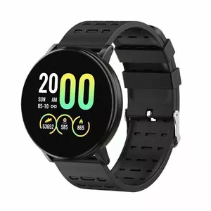 iWear M9 Round Smart & Fit Watch with Full Touch 1.3'' IPS Media control / HR / Blood pressure / Social Black