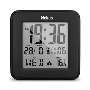 Digitālais modinātājs Mebus 25595 Melns