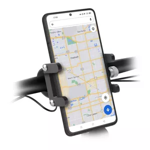 Holder for mobile phone SBS TEERIDEMETAL, passive bicycle/scooter mount, black