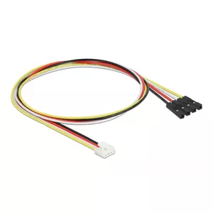 Internal power cable DELOCK 86950, 0.5 m, male to female, multicolour (black/red/white/yellow)