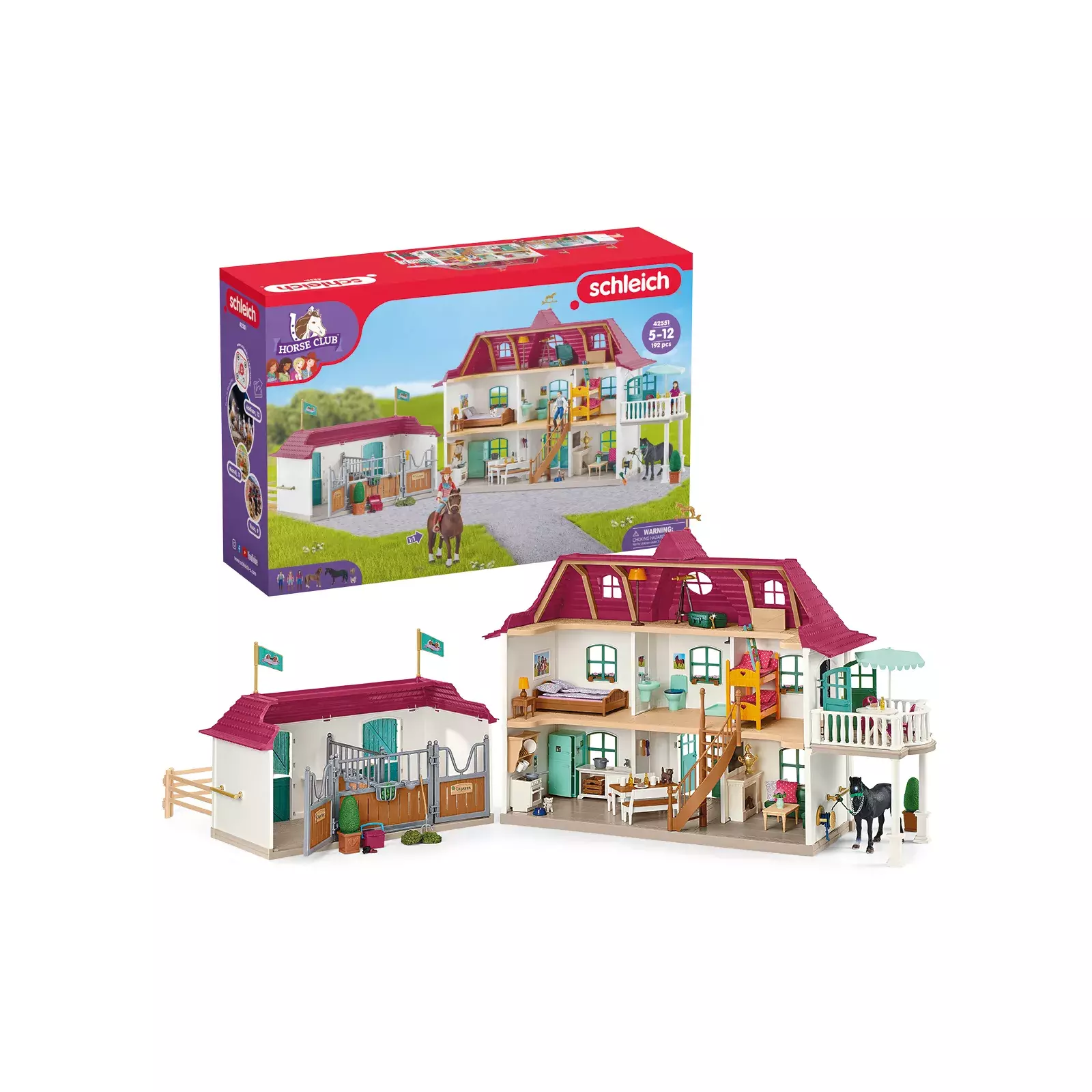 Schleich large sales house with stable