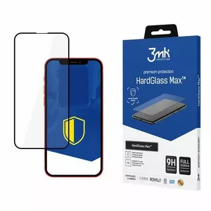 Защитное стекло 3MK HardGlass Max для iPhone 13 Pro Max — полноэкранное, чёрное