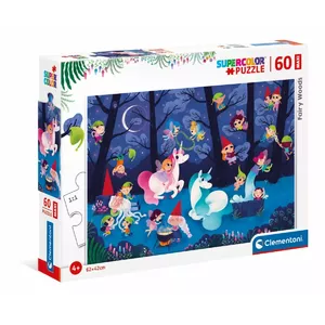 Puzzle 60 elementu Maxi Fairy Woods – Clementoni bērnu puzle 60 gab.